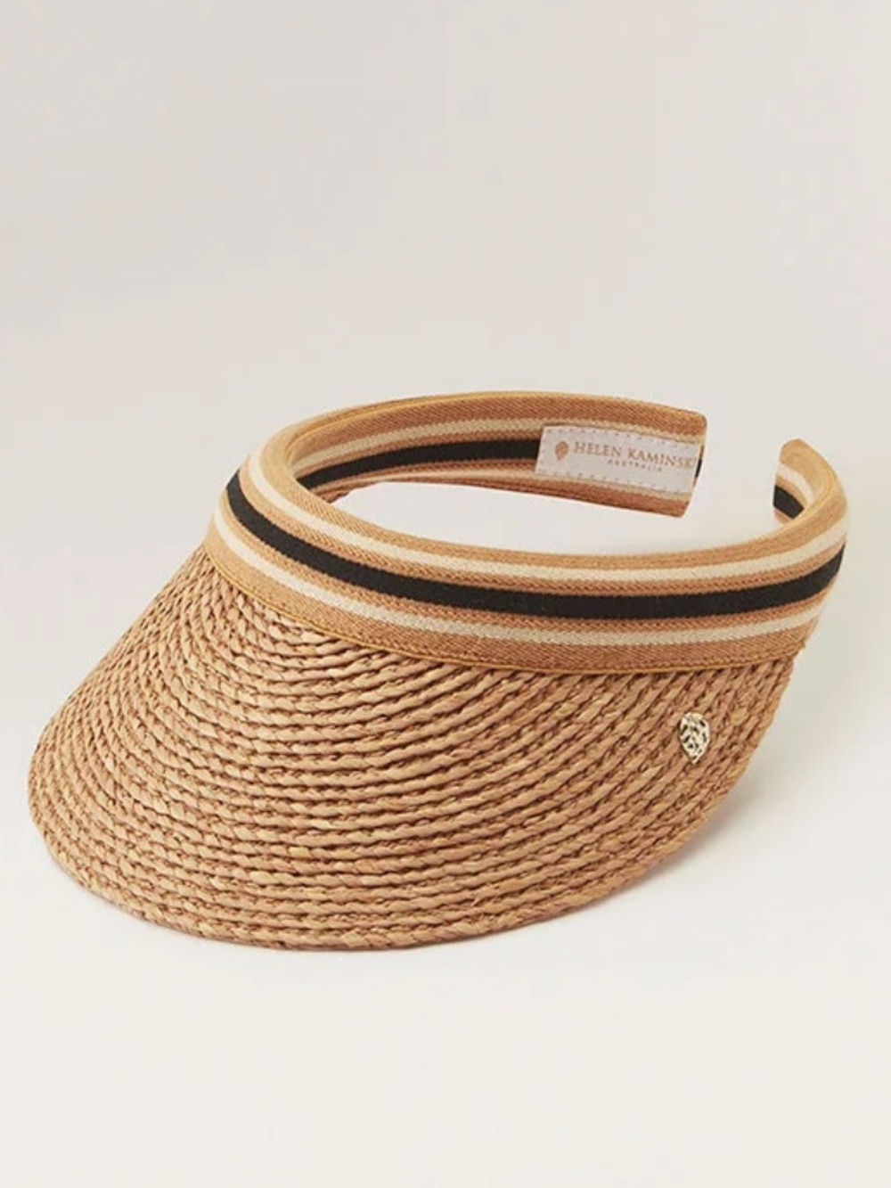 Helen kaminsky Bianca raffia straw visor hat